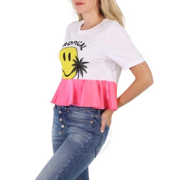 Filles A Papa Tropical smiley face tee 1 S New - Picture 5 of 7